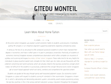 Tablet Screenshot of gitedumonteil.com